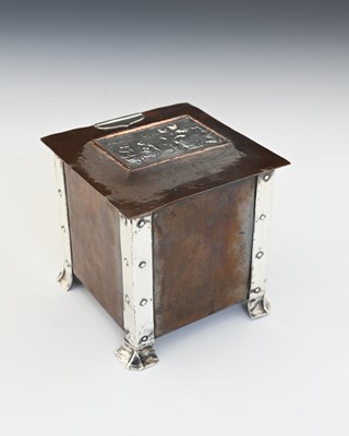 Lot 221 - A E Jones, an Arts and Crafts silver and...