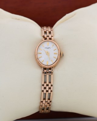 Lot 48 - Rotary, a ladies 9 carat gold wristwatch with...