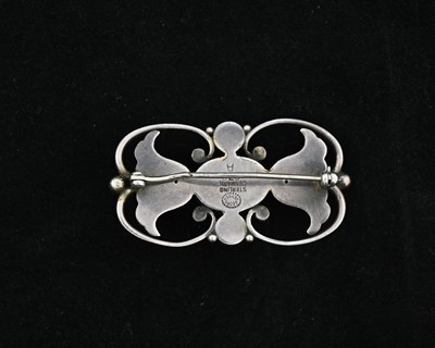 Lot 41 - Georg Jensen, a Sknovirke silver brooch, model...