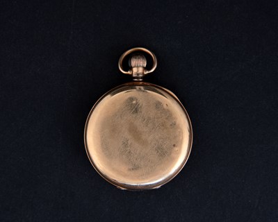 Lot 49 - A 9 carat gold Waltham pocket watch,...