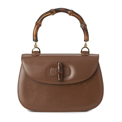 Lot 408 - Gucci, a vintage Bamboo Top Handle handbag.
