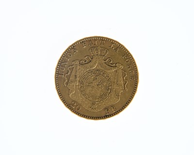 Lot 89 - Belgium, Leopold II, gold 20 Francs, 1875 and...