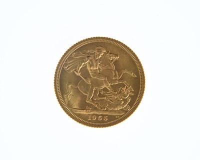 Lot 93 - Elizabeth II, Sovereign, 1965