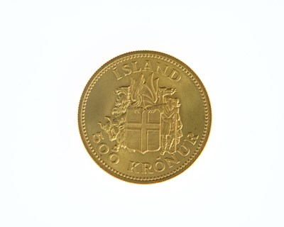 Lot 50 - Iceland Republic, Jon Sigurdsson, gold 500...