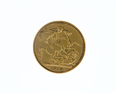 Lot 56 - George V, Sovereign, 1913