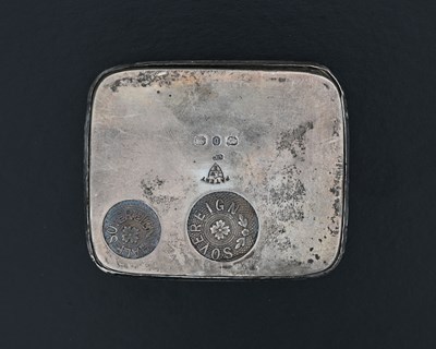 Lot 55 - An Edwardian silver patent coin holder, of...