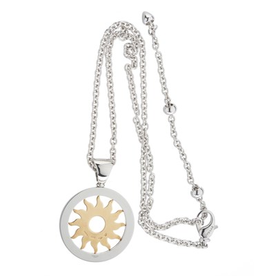 Lot 99 - Bulgari, a diamond 'Tondo' pendant, with chain