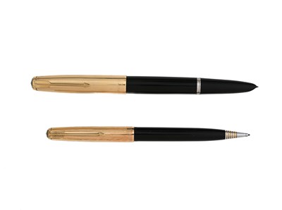 Lot 116 - Parker, a 51 fountain pen and push action...