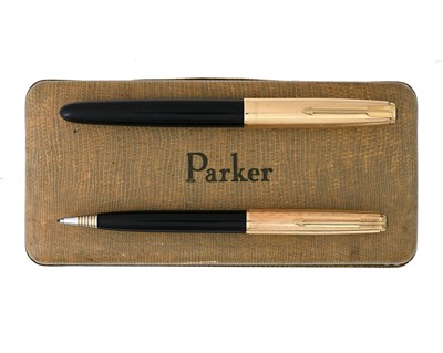 Lot 116 - Parker, a 51 fountain pen and push action...