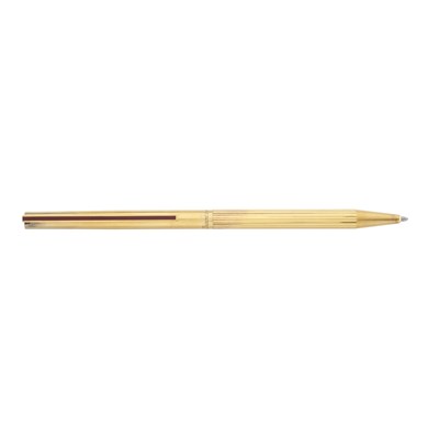 Lot 479 - S T Dupont, a Classique vermeil ballpoint pen