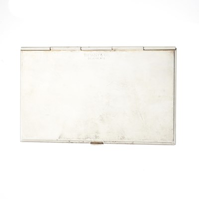 Lot 16 - Tiffany & Co., a vintage silver plated business card holder