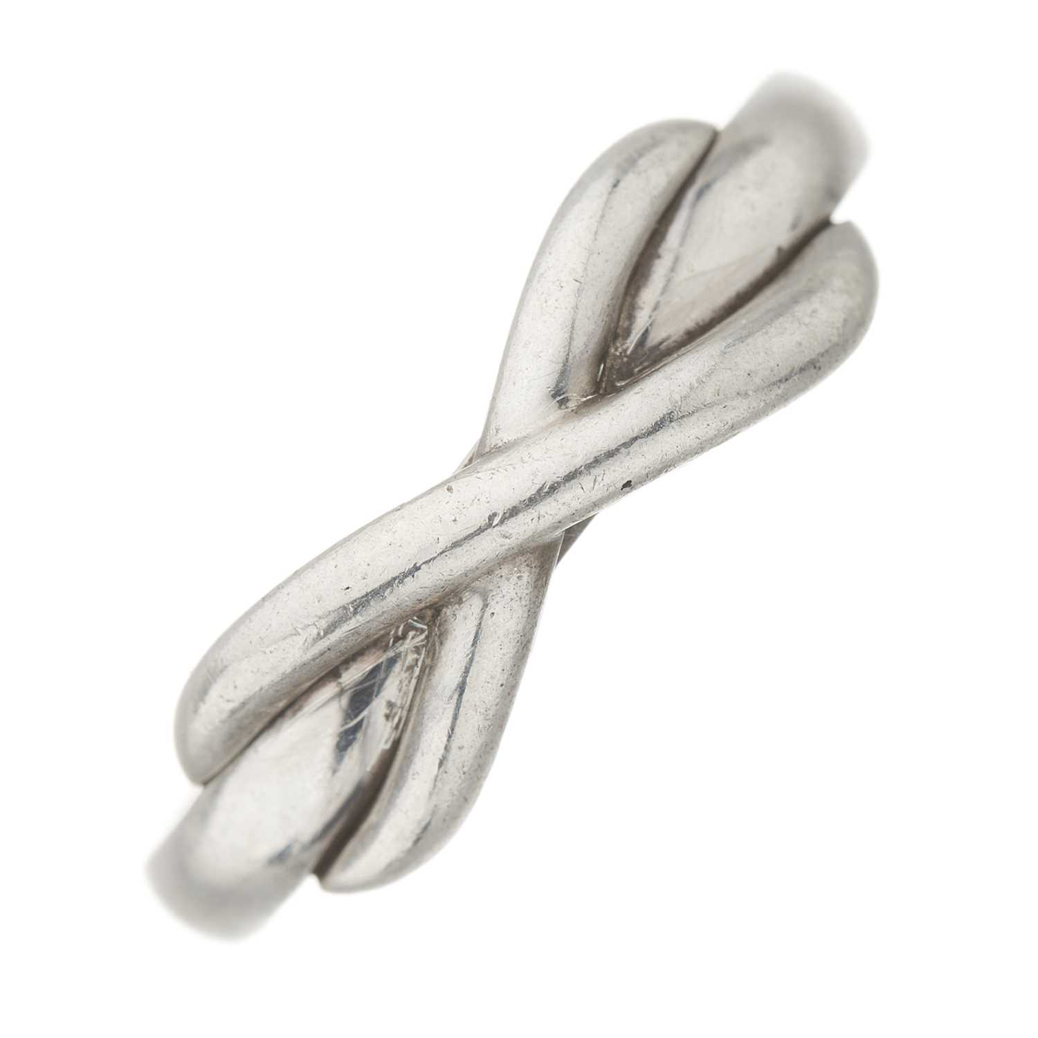 Lot 25 - Tiffany & Co., a silver Infinity ring