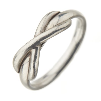 Lot 25 - Tiffany & Co., a silver Infinity ring
