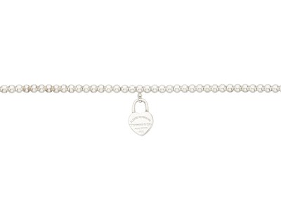 Lot 49 - Tiffany & Co., a silver Return to Tiffany Heart Tag Bead bracelet