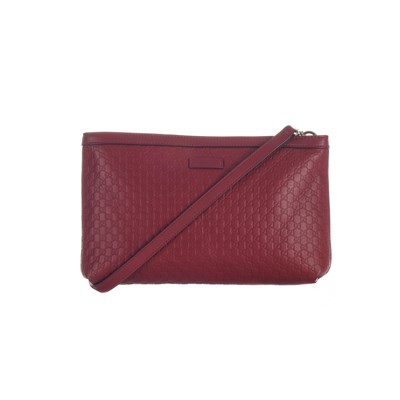 Lot 382 - Gucci, a red Micro Guccissima handbag