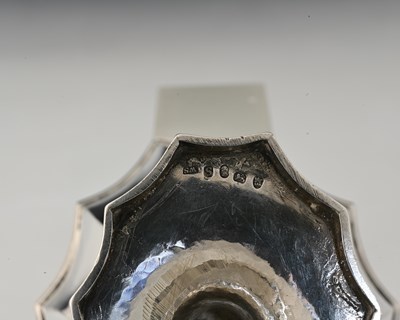 Lot 156 - A George III silver swing handle basket, of...