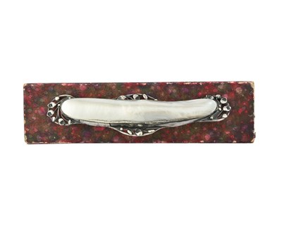 Lot 26 - An Arts and Crafts silver and blister pearl...