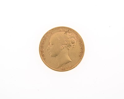 Lot 128 - Victoria, a full sovereign coin, dated 1878