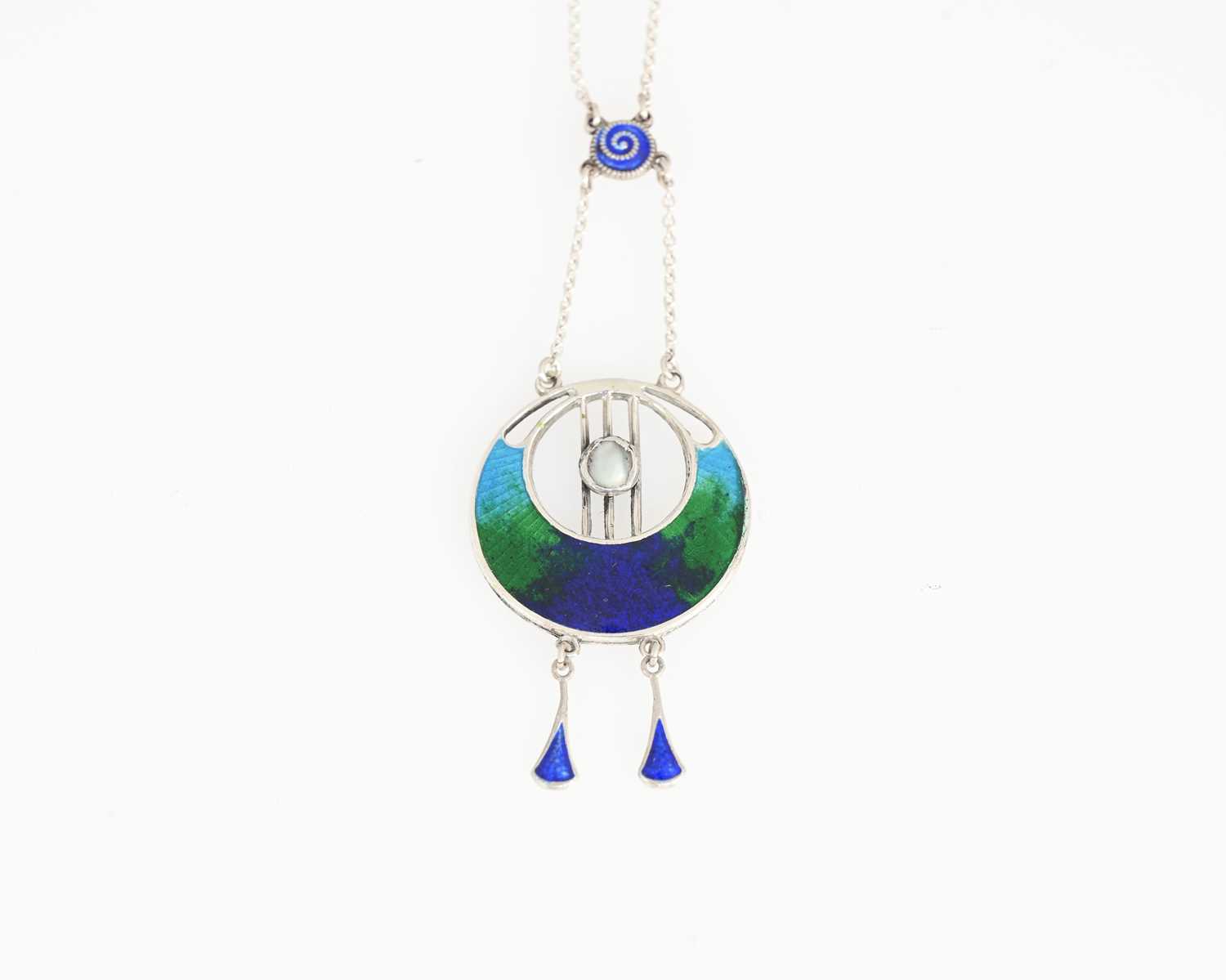 Lot 85 - Charles Horner, an Arts and Crafts silver and...
