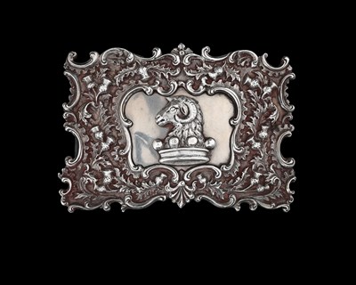 Lot 363 - A nineteenth-century silver-coloured metal...