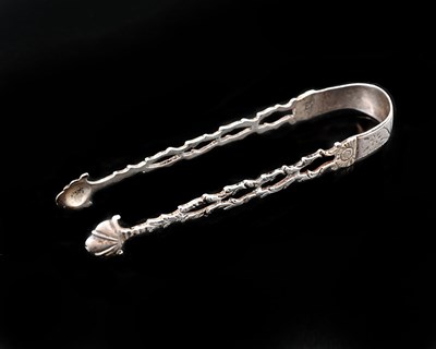 Lot 153 - A single pair of eighteenth-century silver...