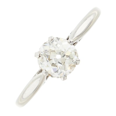 Lot 36 - An early 20th century platinum diamond single-stone ring