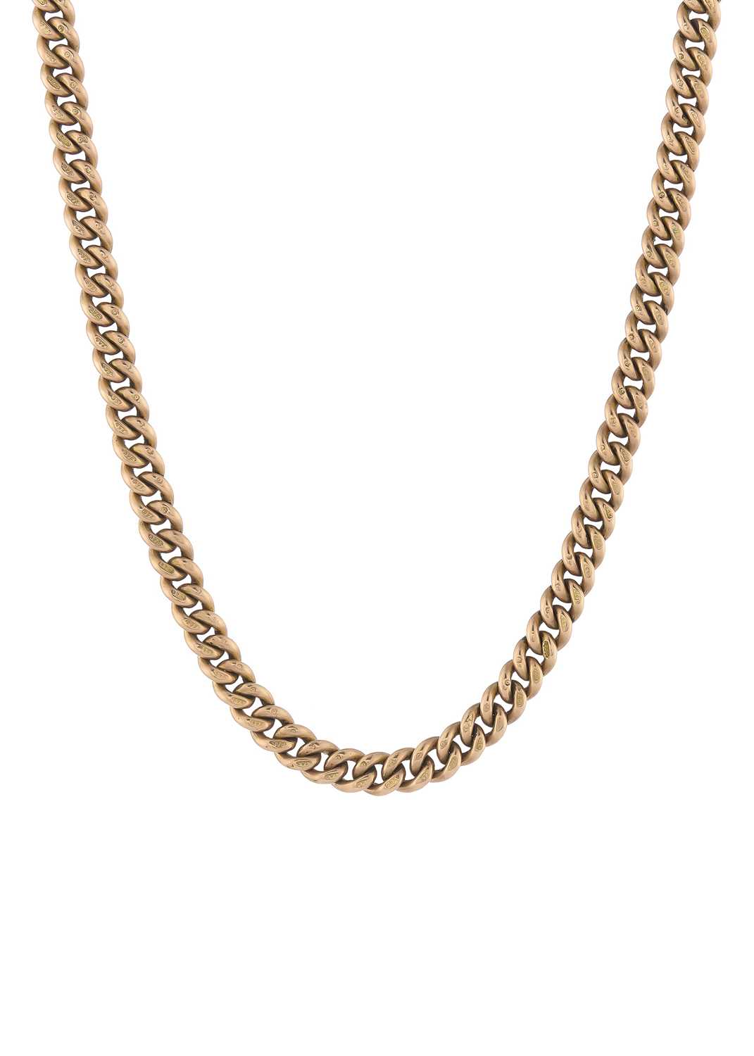 Lot 22 - An early 20th century 9ct gold Albert chain