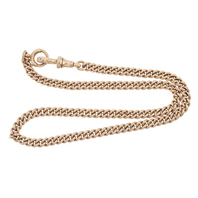 Lot 22 - An early 20th century 9ct gold Albert chain