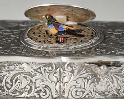 Lot 16 - A twentieth-century silver-colour plated metal...