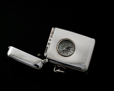 Lot 41 - A Victorian silver novelty combination vesta...