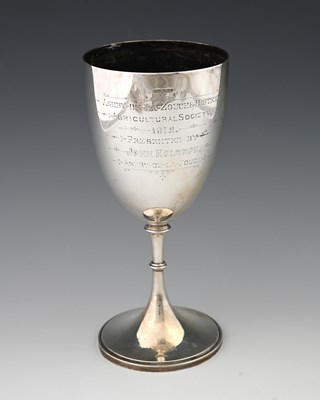 Lot 382 - A George V silver trophy cup, of conventional...