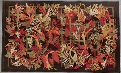 Lot 216 - Hervé Lelong (French, 1937-2023), a woven wool...