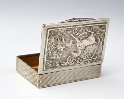 Lot 7 - A nineteenth-century silver-coloured metal...