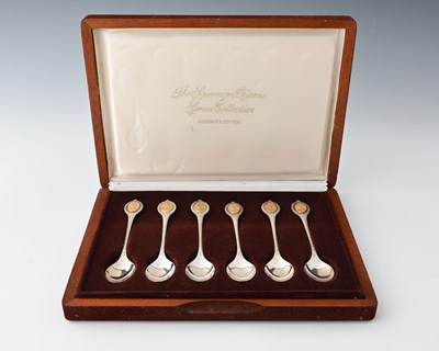 Lot 221 - The Sovereign Queens Spoon Collection, a cased...