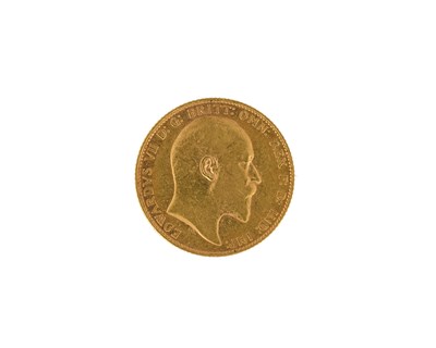 Lot 86 - Edward VII, gold full sovereign, 1909
