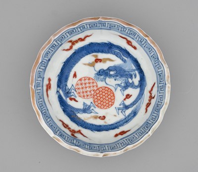 Lot 28 - A pair of Japanese Imari Arita porcelain...