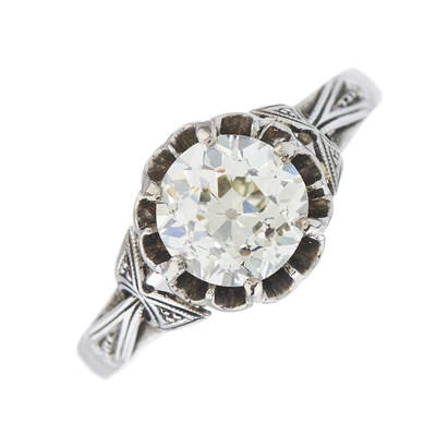 Lot 32 - An early 20th century 18ct gold old-cut...