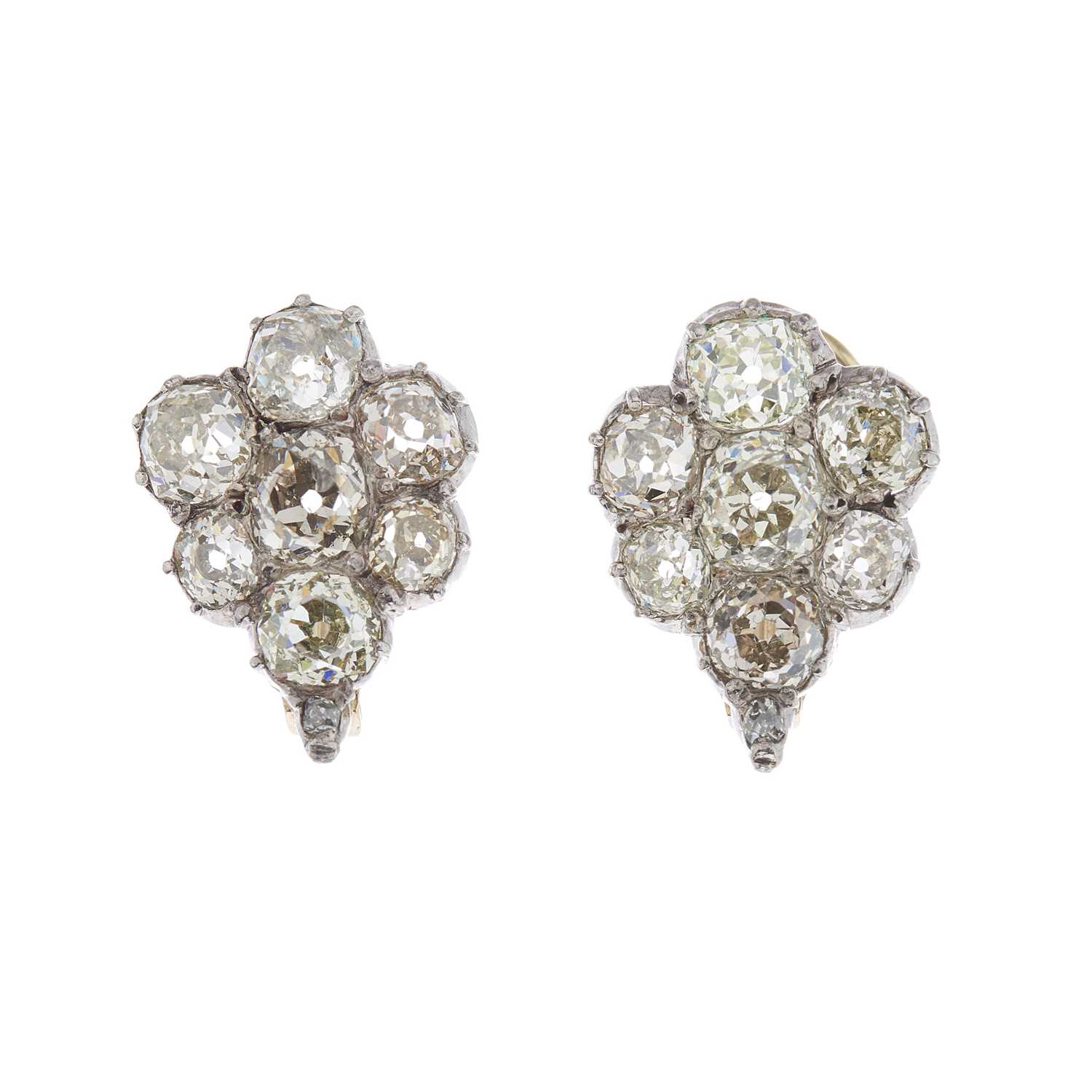Lot 41 - A pair of mid to late 19th century silver, old-...