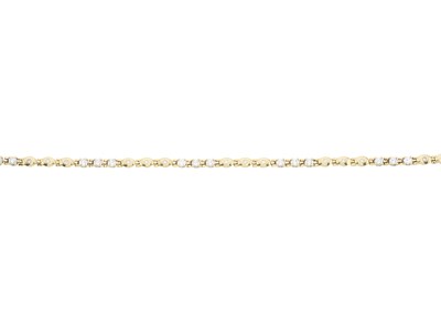 Lot 59 - An 18ct gold diamond line bracelet