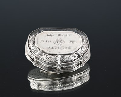 Lot 157 - An eighteenth-century English silver-coloured...