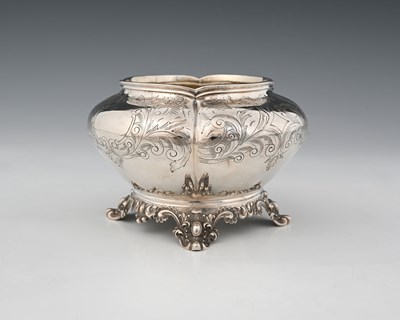 Lot 388 - A Victorian silver bowl, of melon form, the...
