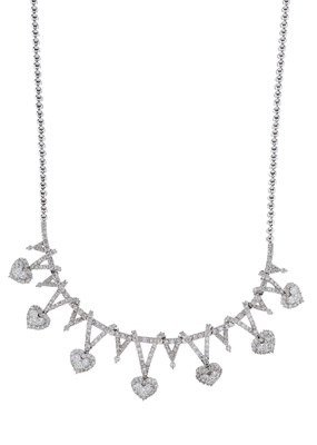 Lot 70 - An 18ct gold brilliant-cut-cut diamond...