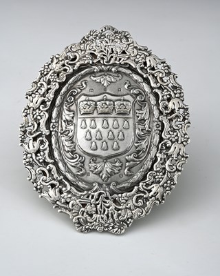 Lot 214 - A Victorian silver frame, the cast Rococo...