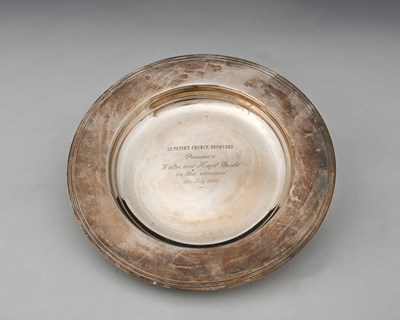 Lot 335 - An Elizabeth II silver Armada dish, with...