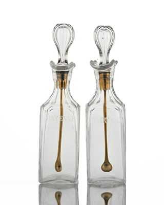 Lot 479 - A pair of 19th century glass and gilt meal...