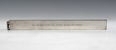Lot 20 - Dunhill, a twentieth-century plated novelty...