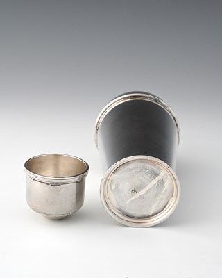 Lot 129 - An Art Deco silver plated cocktail shaker,...