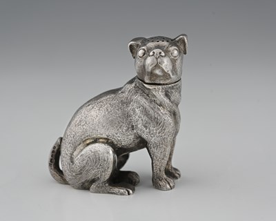 Lot 367 - A Victorian cast novelty zoomorphic pepperette,...