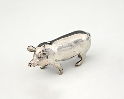 Lot 88 - A Victorian cast silver novelty zoomorphic...