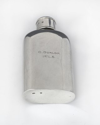 Lot 350 - A Victorian silver spirit flask, of...